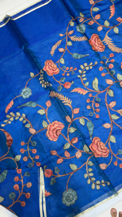 Kalamkari Applique Saree