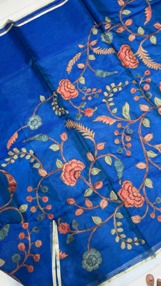 Kalamkari Applique Saree