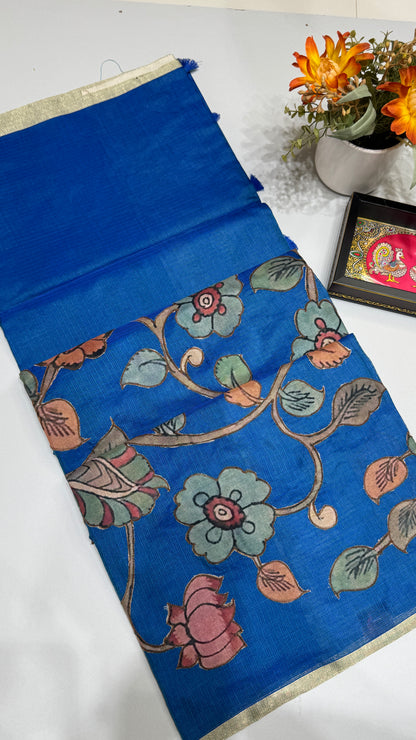 Kalamkari Applique Saree