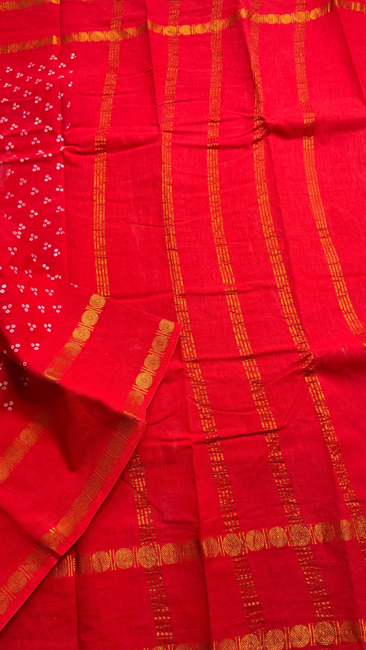 Hand Blocked Sugundi Saree