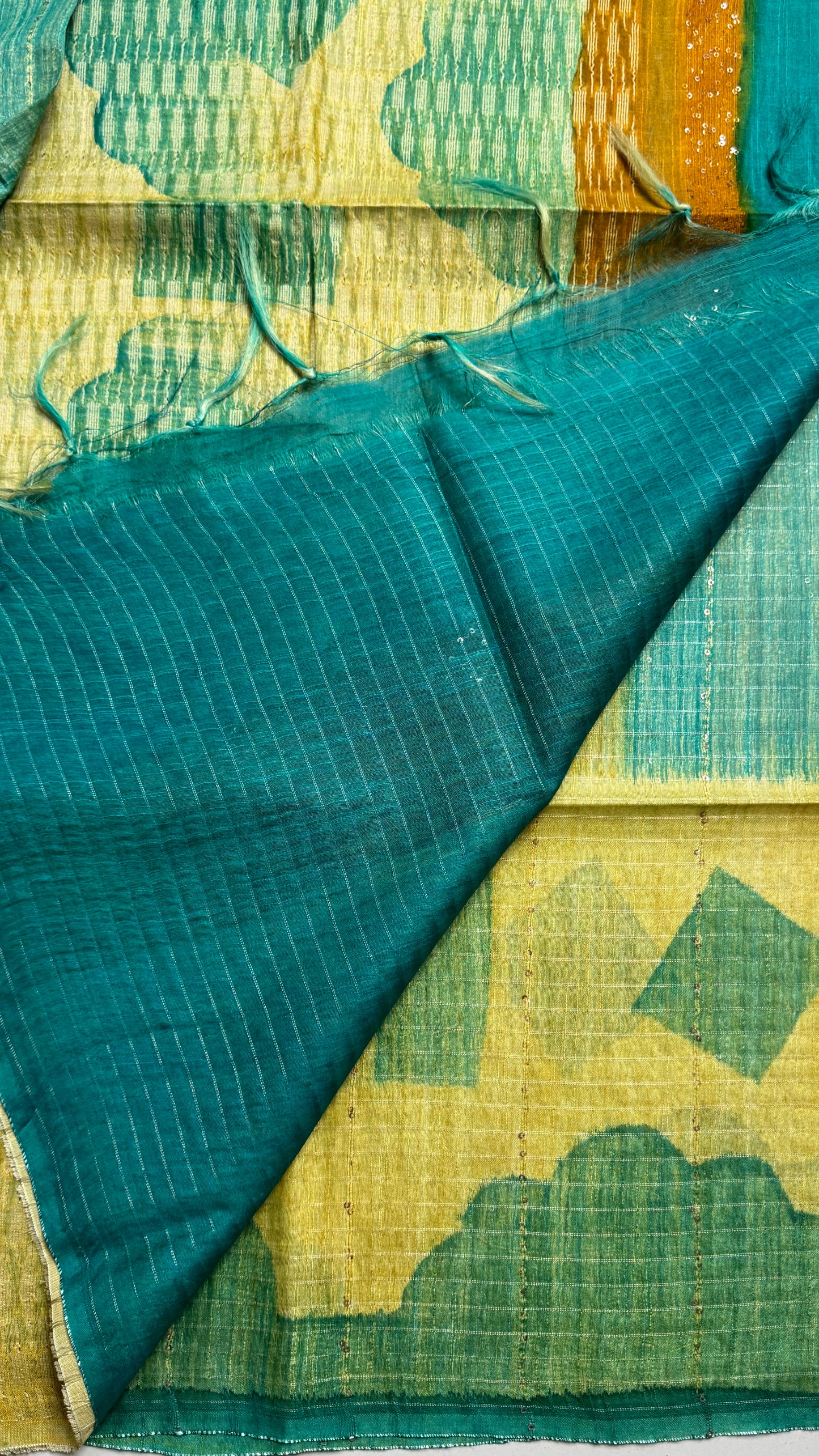Rangkat Pattern Semi Tussar Saree