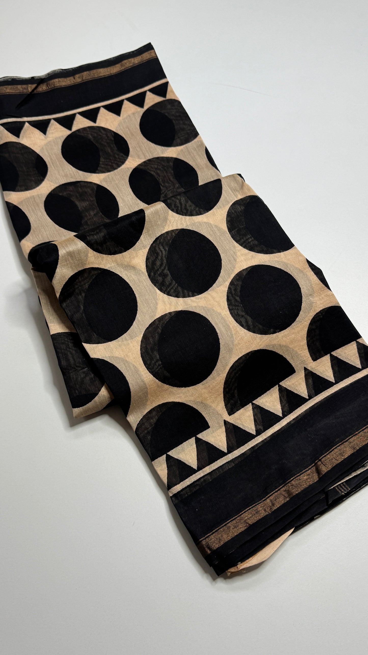 Block Printed Chanderi Silk Saree