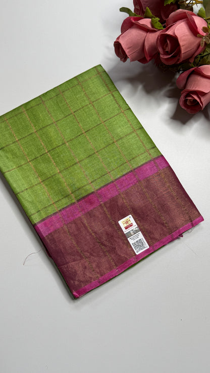 Handloom Pure Tussar Silk Saree