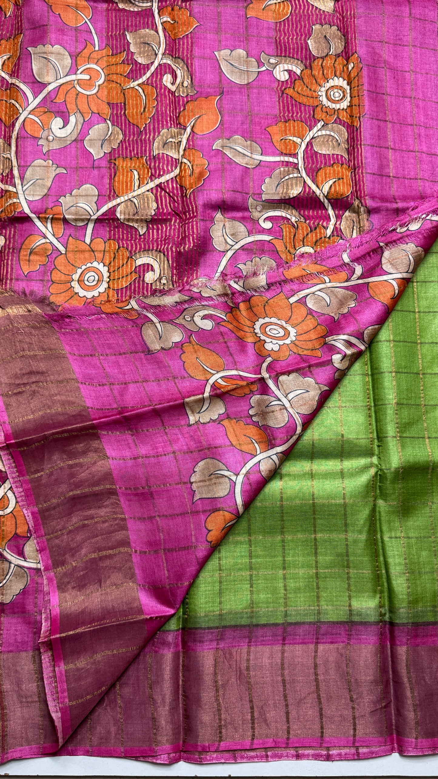 Handloom Pure Tussar Silk Saree