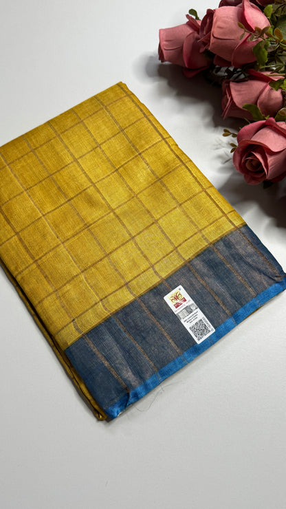 Handloom Pure Tussar Silk Saree