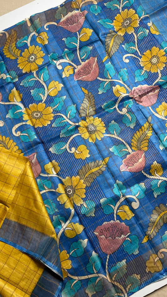Handloom Pure Tussar Silk Saree