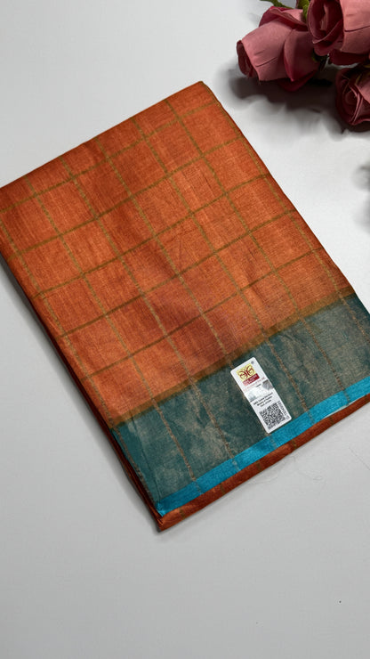 Handloom Pure Tussar Silk Saree