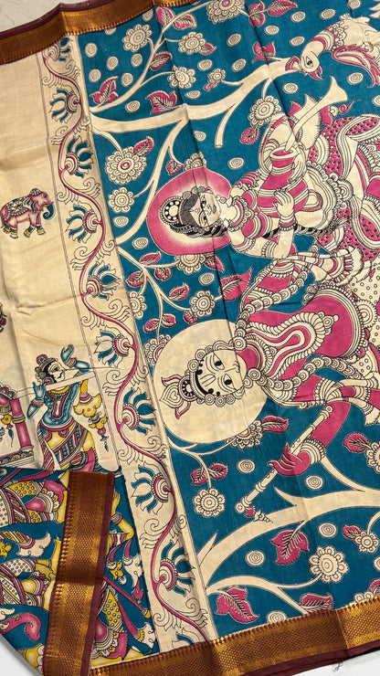 Kalamkari Chennuri Silk Saree