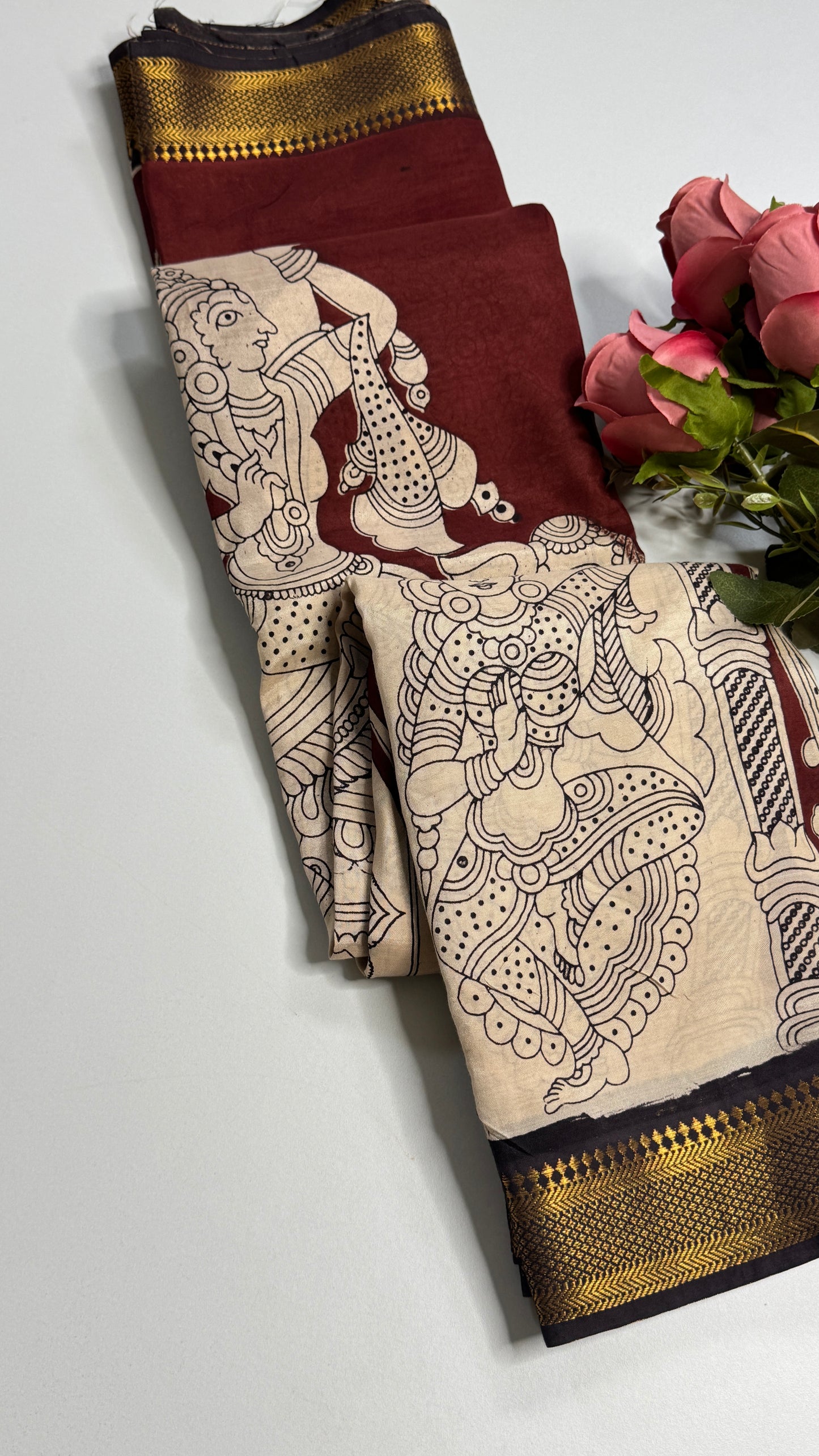 Kalamkari Chennuri Silk Saree