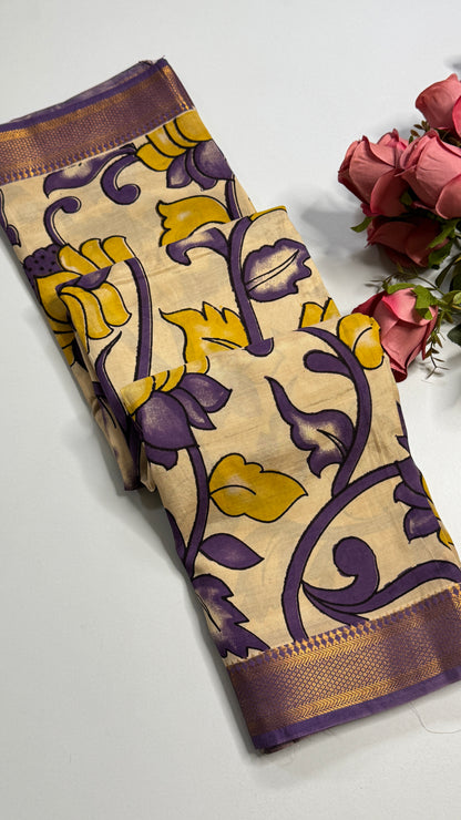 Kalamkari Chennuri Silk Saree