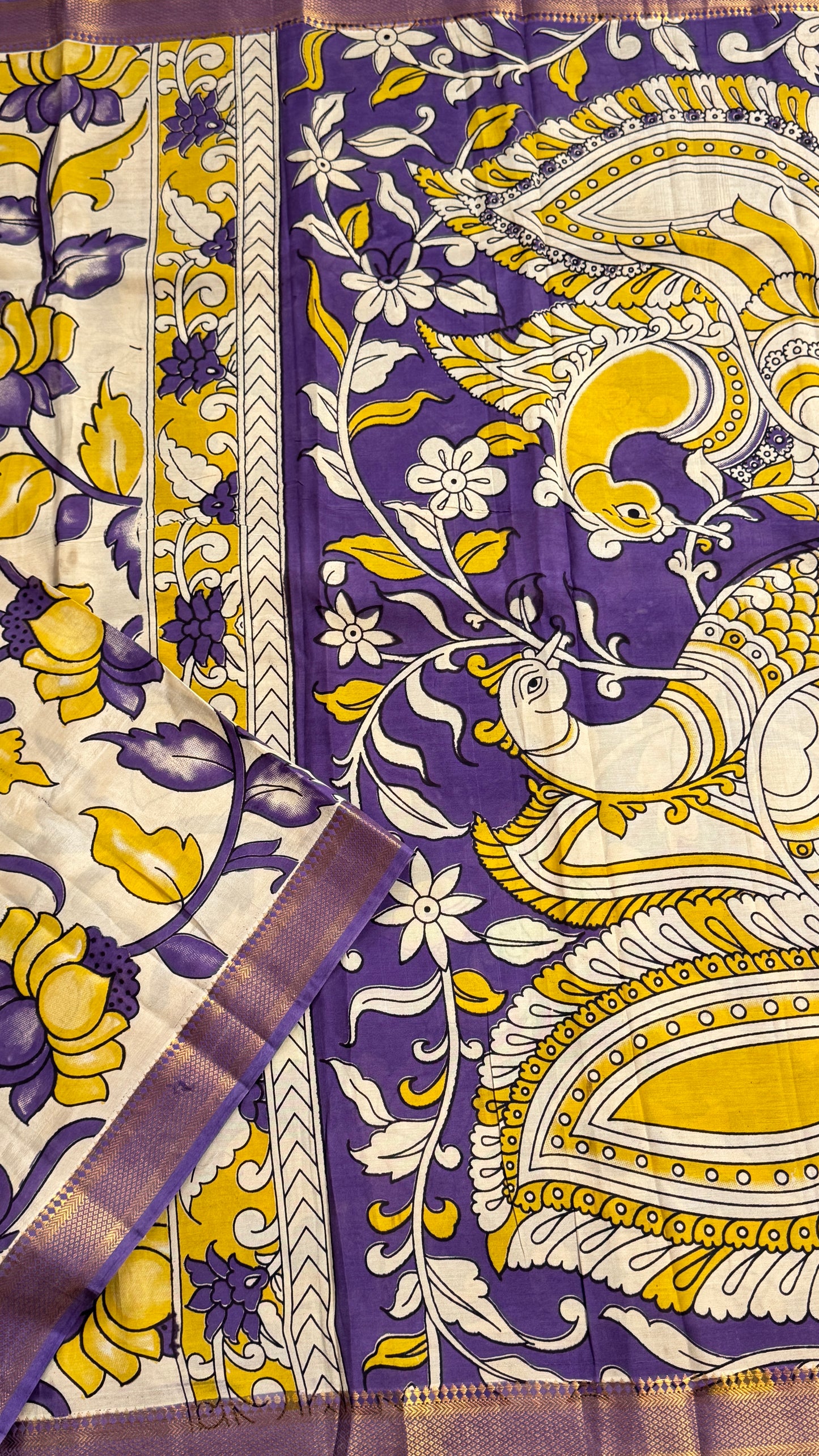 Kalamkari Chennuri Silk Saree