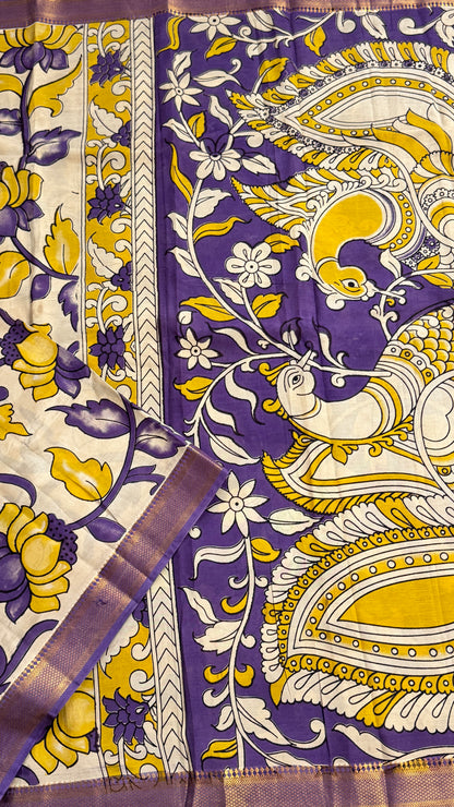 Kalamkari Chennuri Silk Saree