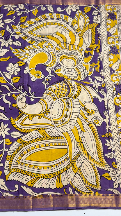 Kalamkari Chennuri Silk Saree
