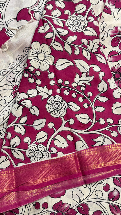 Kalamkari Chennuri Silk Saree