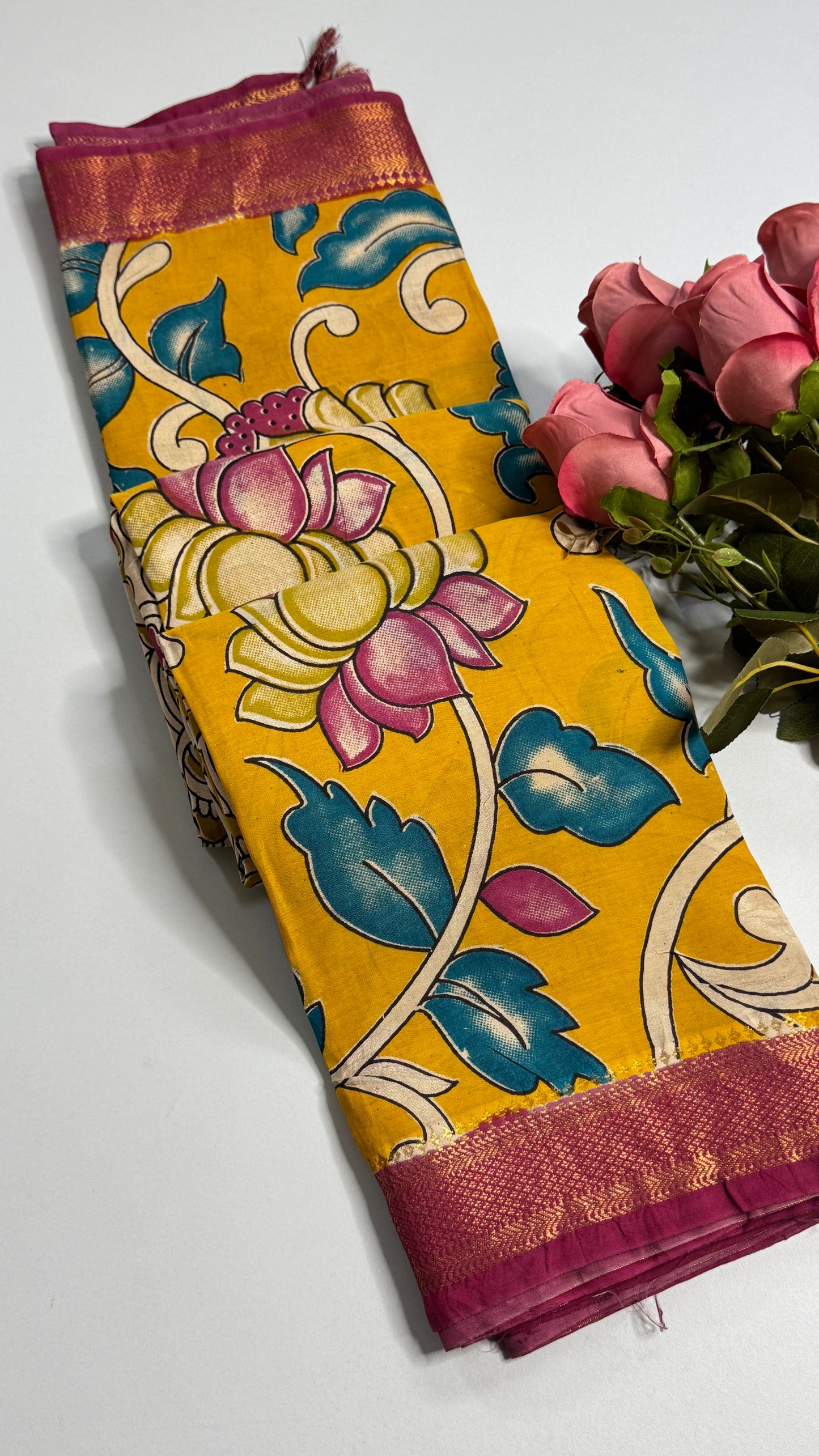 Kalamkari Chennuri Silk Saree