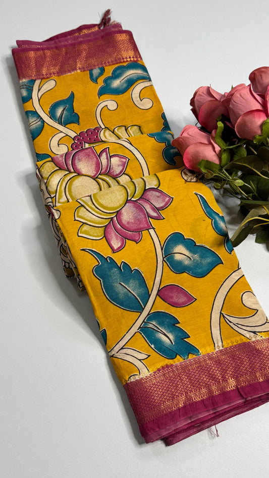 Kalamkari Chennuri Silk Saree