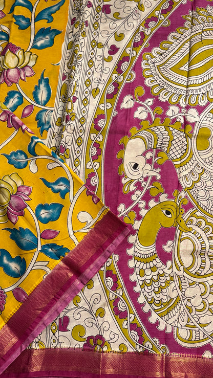 Kalamkari Chennuri Silk Saree