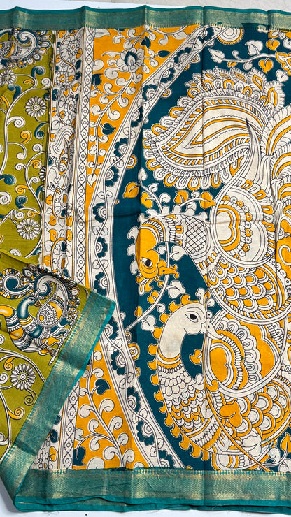 Kalamkari Chennuri Silk Saree
