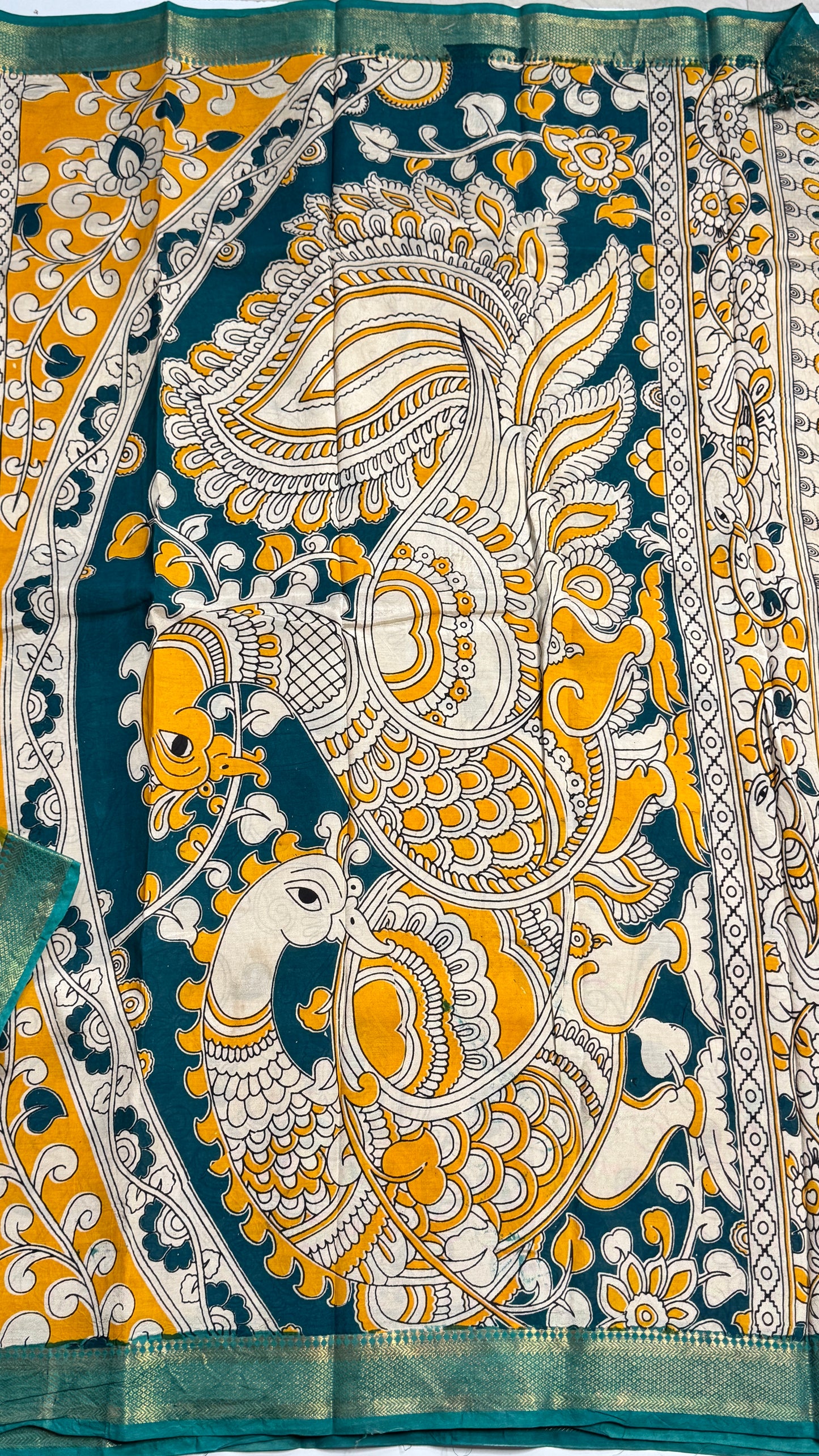 Kalamkari Chennuri Silk Saree