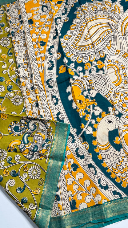 Kalamkari Chennuri Silk Saree