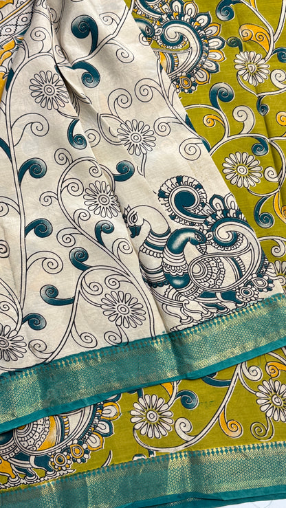 Kalamkari Chennuri Silk Saree