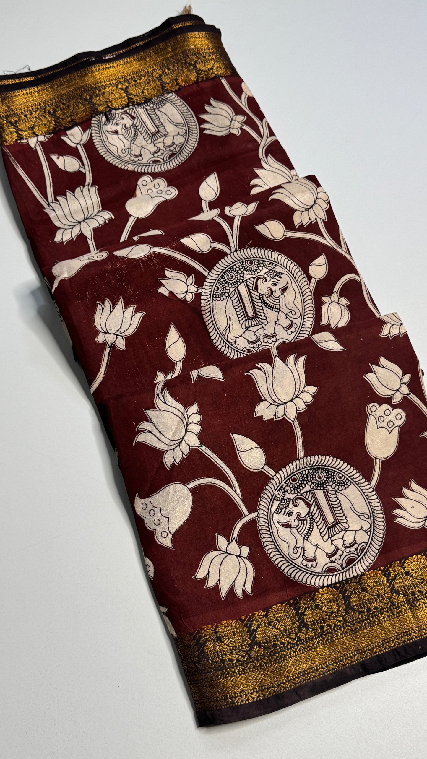 Kalamkari Chennuri Silk Saree