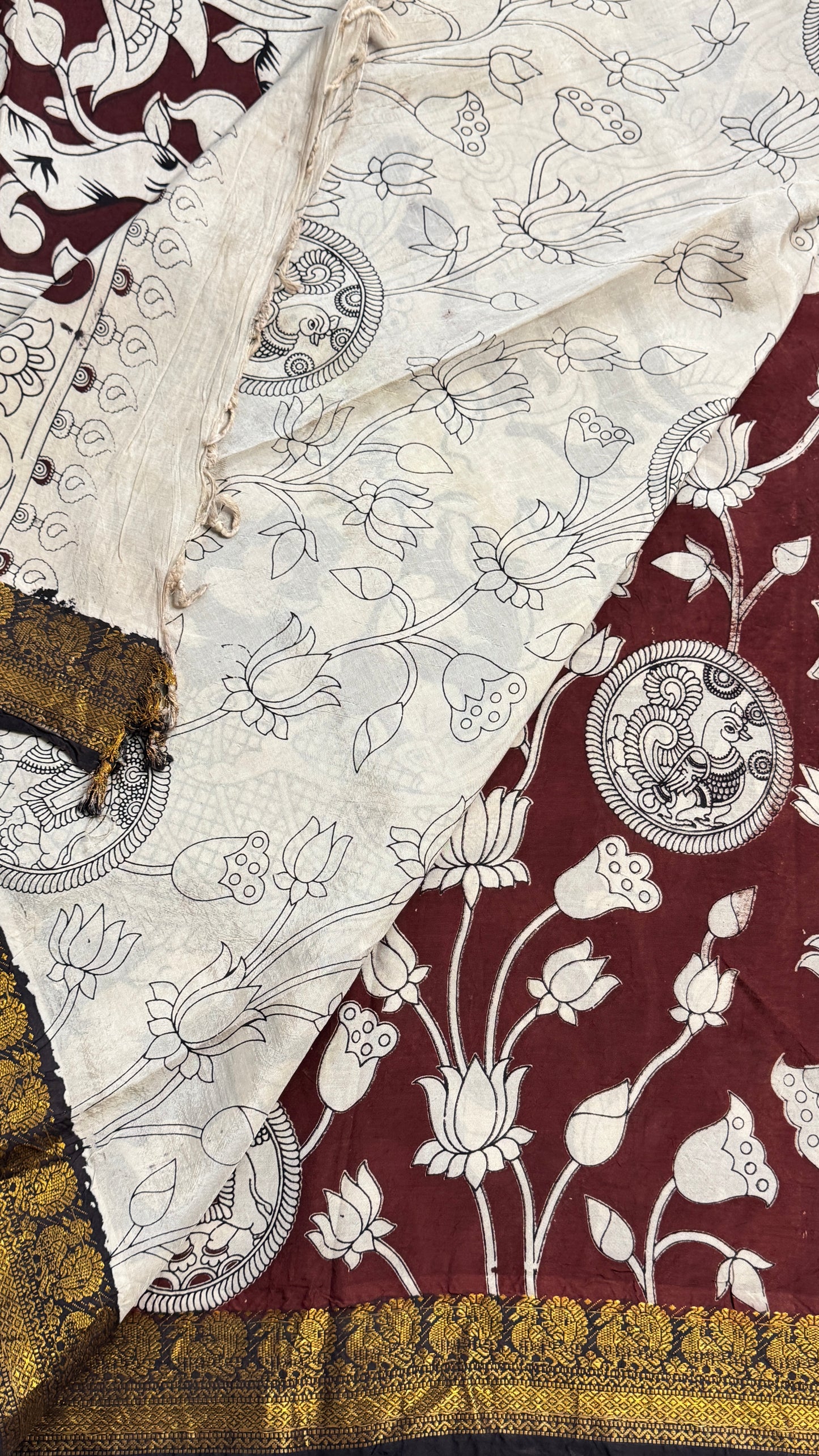 Kalamkari Chennuri Silk Saree