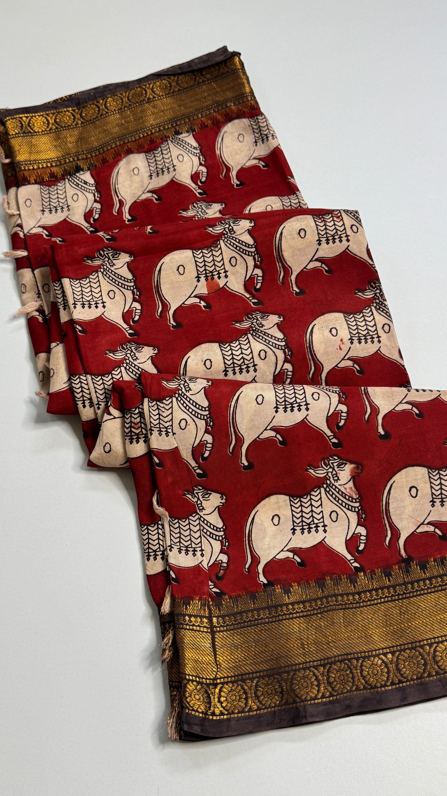 Kalamkari Chennuri Silk Saree