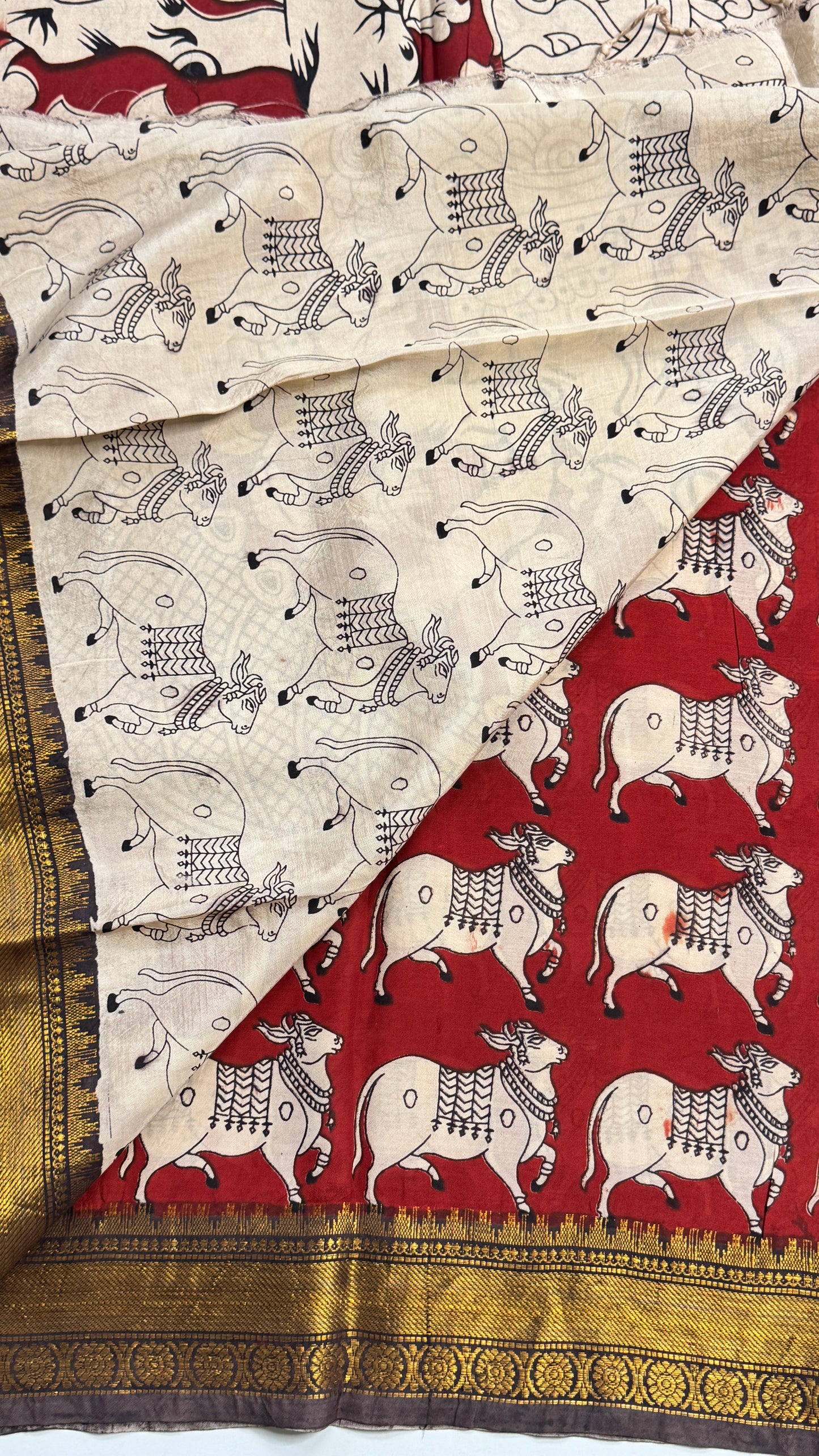 Kalamkari Chennuri Silk Saree