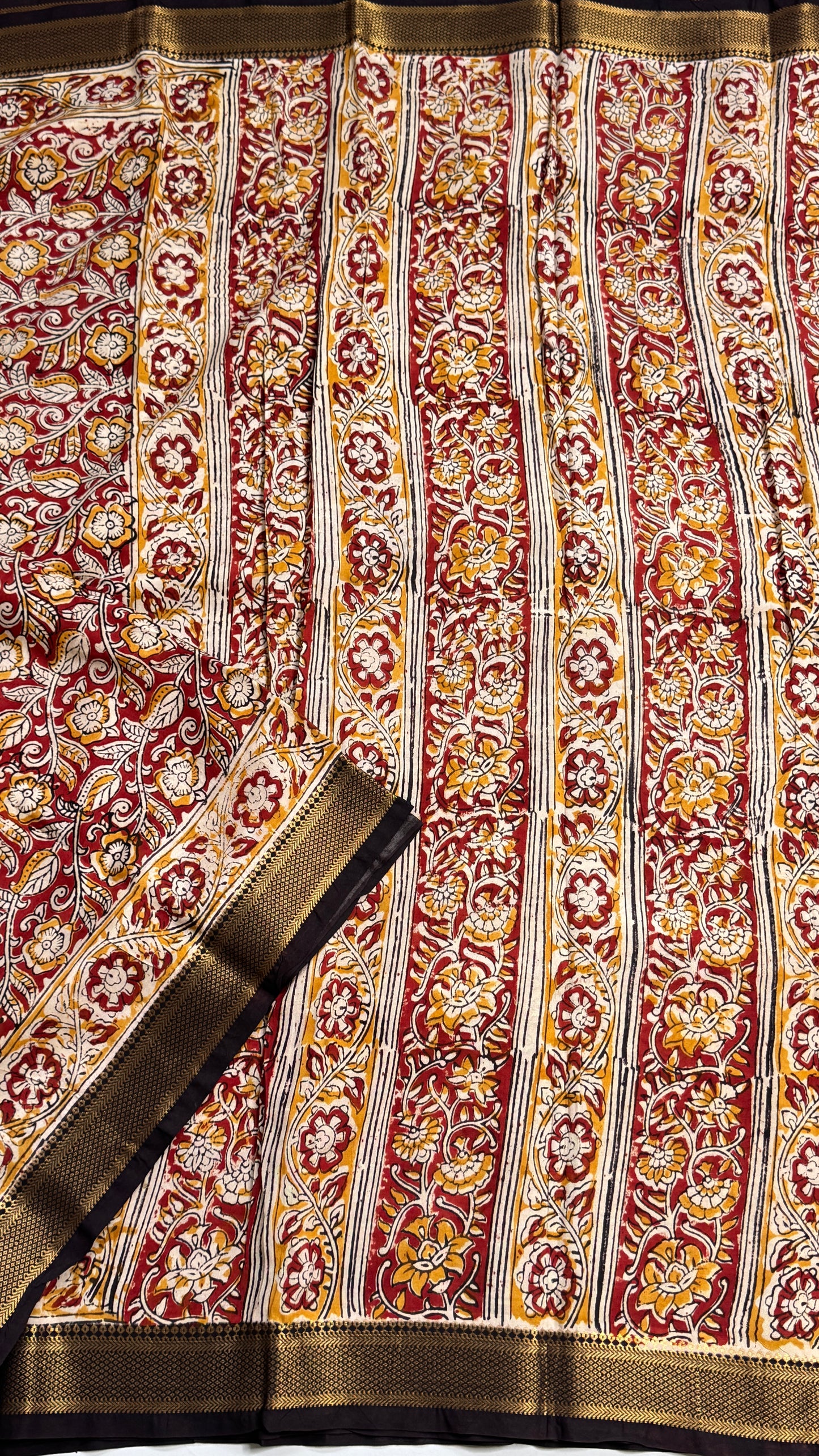 Kalamkari Chennuri Silk Saree