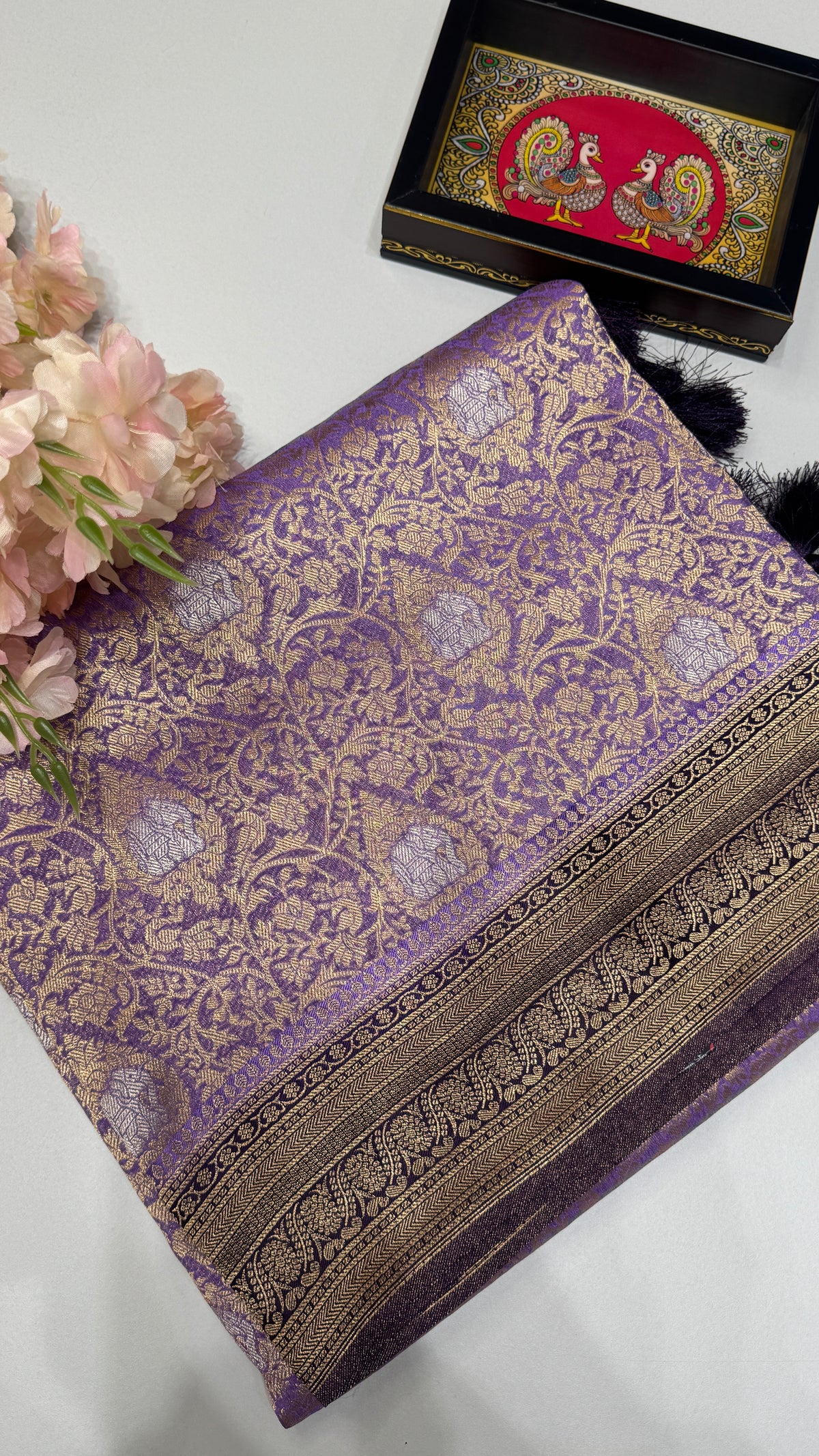 Brocade Crepe Georgette Saree
