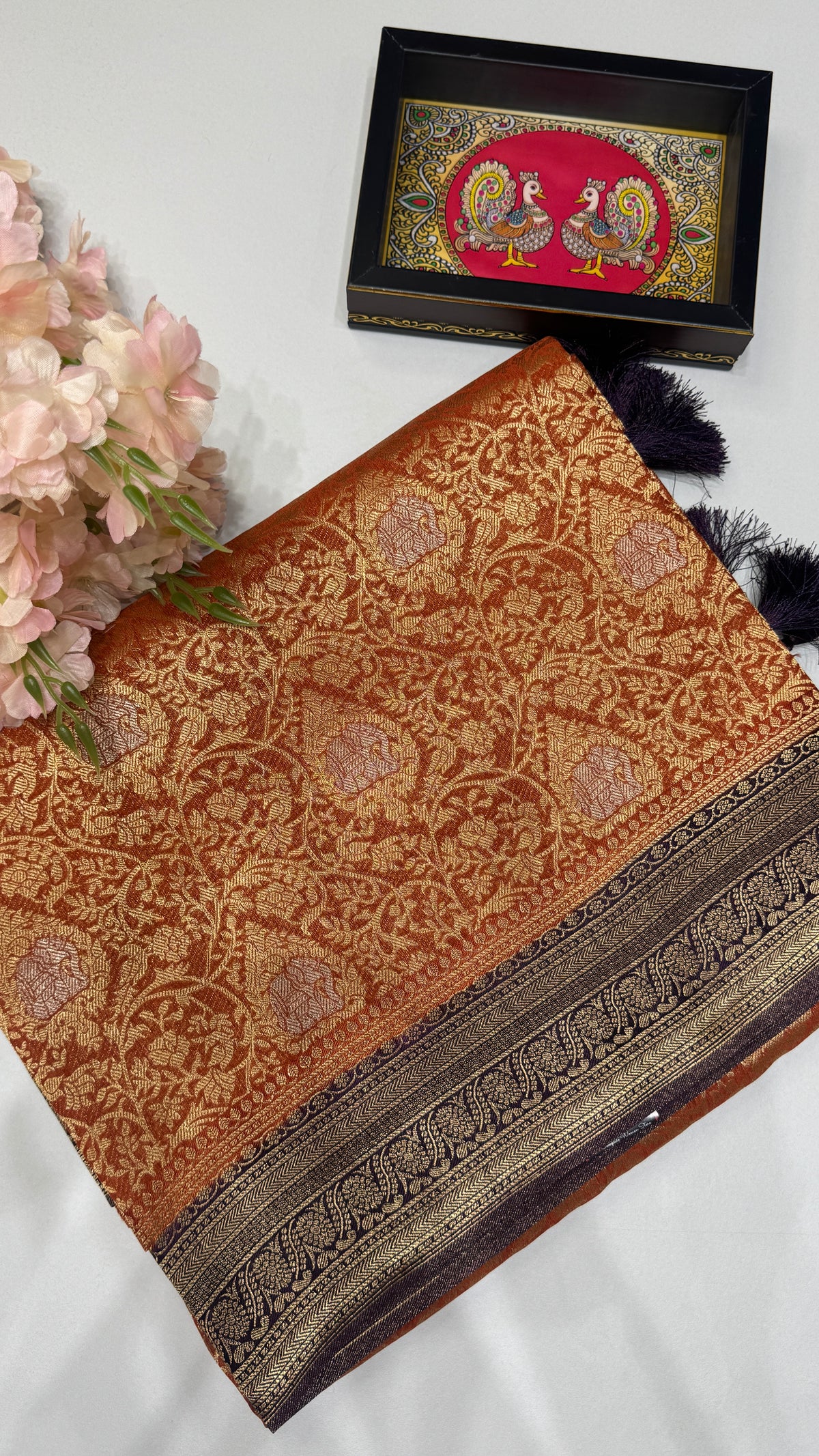 Brocade Crepe Georgette Saree