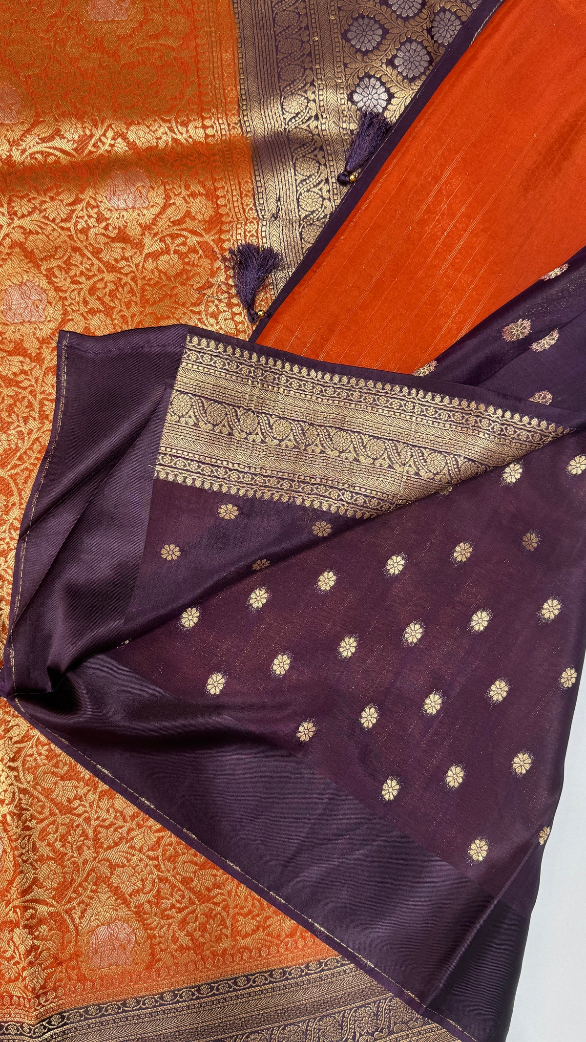 Brocade Crepe Georgette Saree
