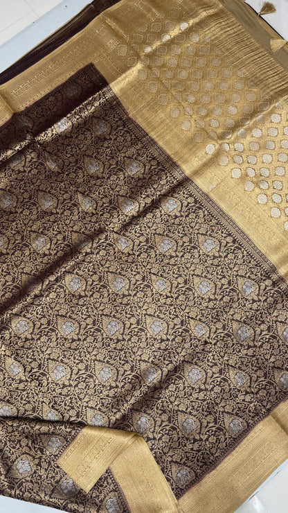 Brocade Crepe Georgette Saree