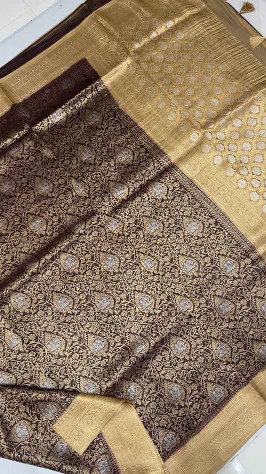 Brocade Crepe Georgette Saree