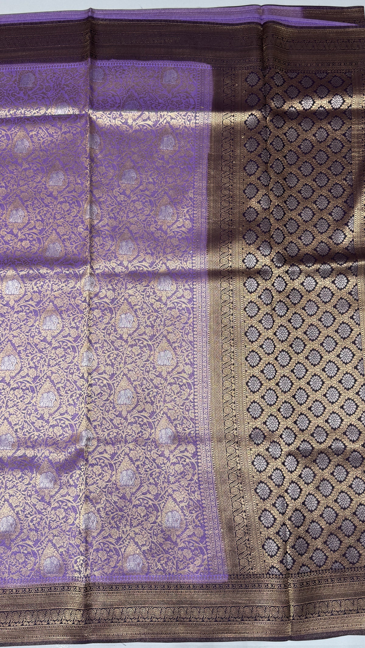 Brocade Crepe Georgette Saree