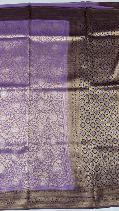 Brocade Crepe Georgette Saree