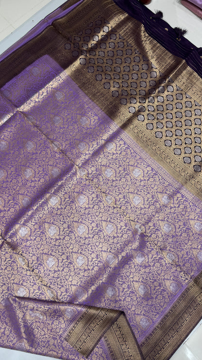 Brocade Crepe Georgette Saree