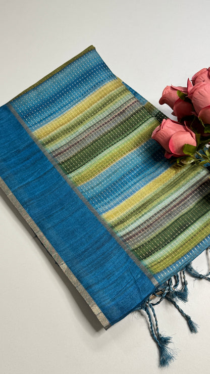 Semi Tussar Rangkat Saree