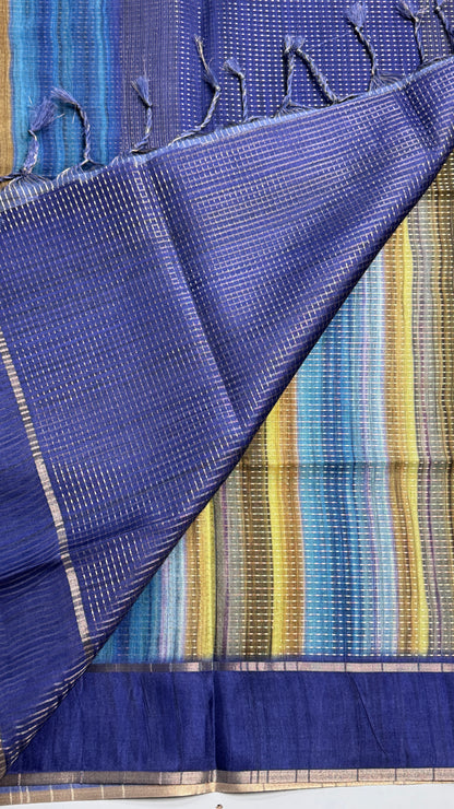 Semi Tussar Rangkat Saree