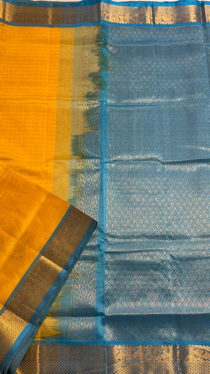 Pure Silk Cotton Saree with Annam motif