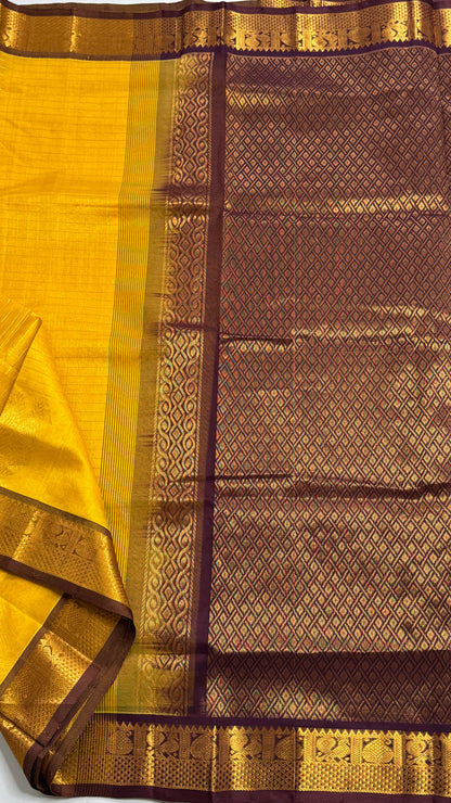 Pure Silk Cotton Saree with Annam motif