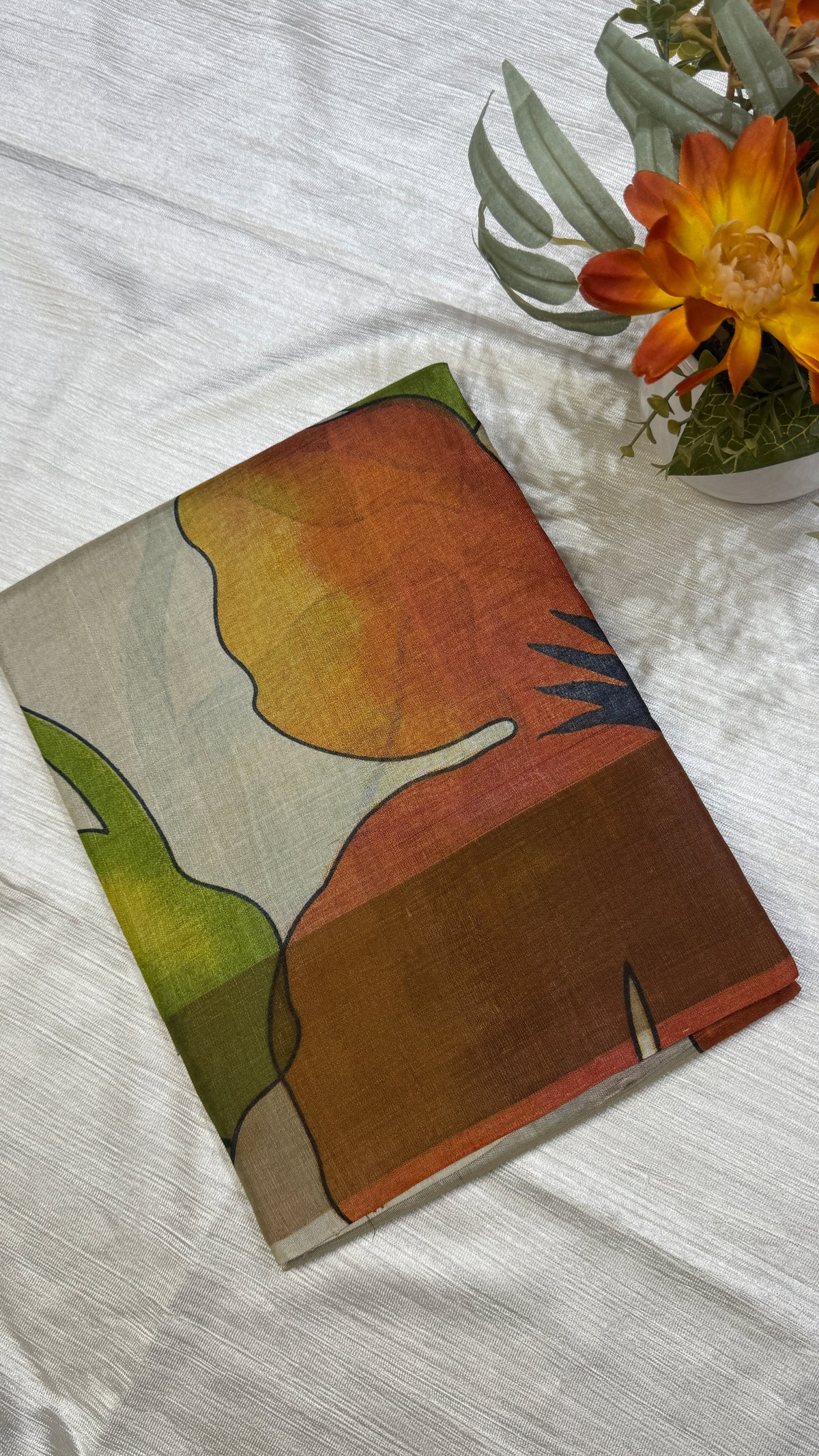 Handloom Pure Tussar Silk Saree