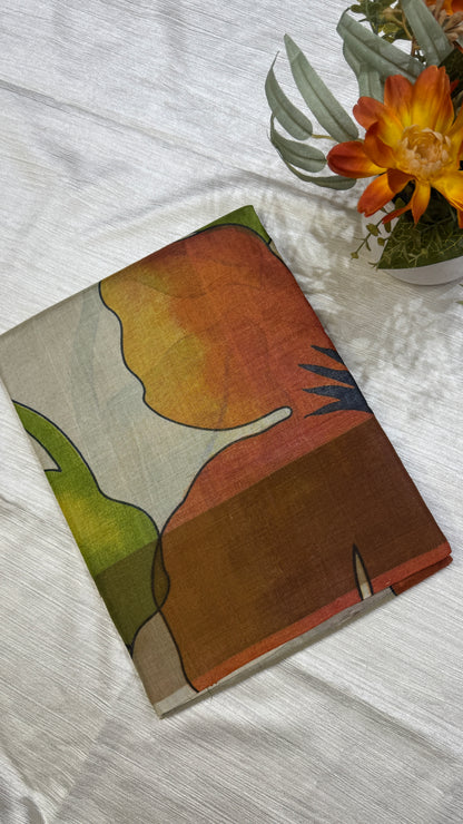 Handloom Pure Tussar Silk Saree