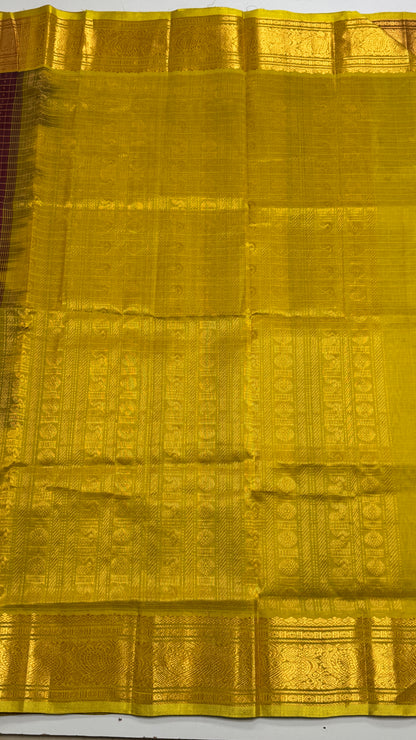 Pure handloom Lakshadeepam Silk cotton saree