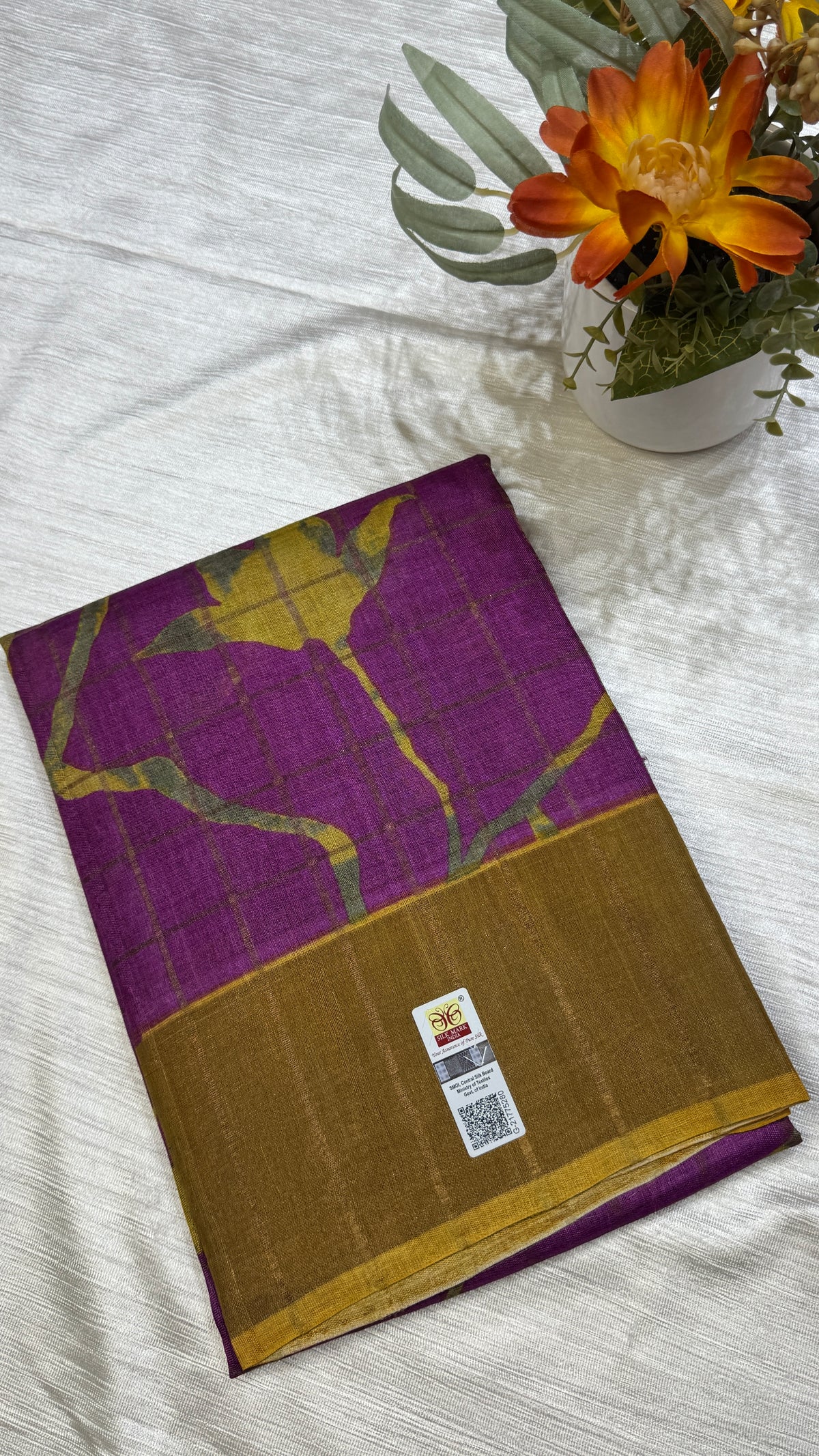 Handloom Pure Tussar Silk Saree