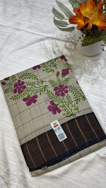 Handloom Pure Tussar Silk Saree