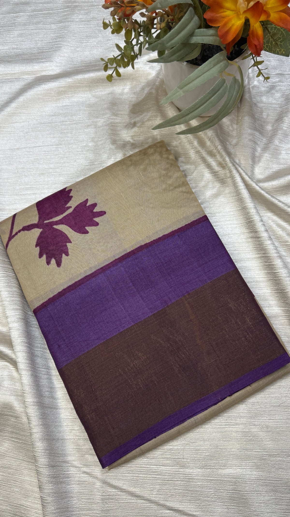 Handloom Pure Tussar Silk Saree