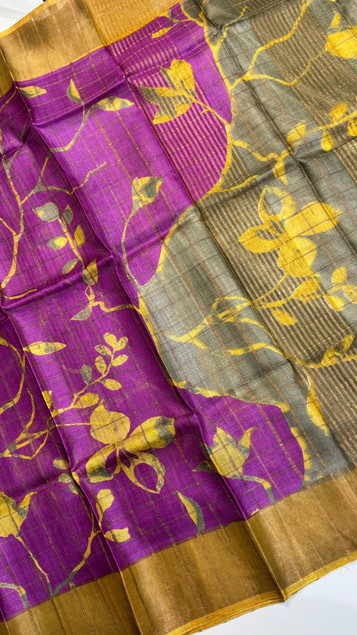 Handloom Pure Tussar Silk Saree