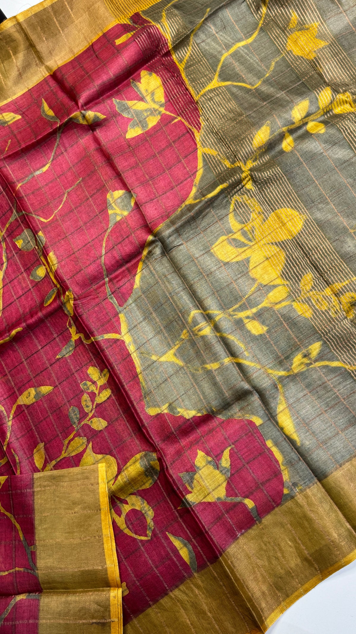 Handloom Pure Tussar Silk Saree